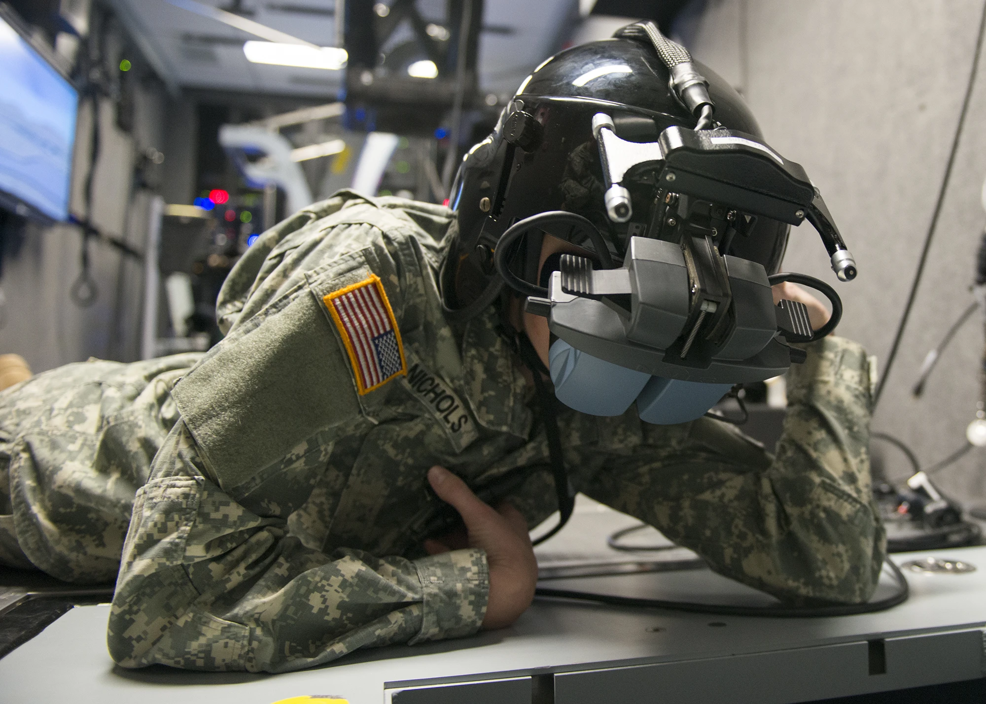 solder with vr headgear