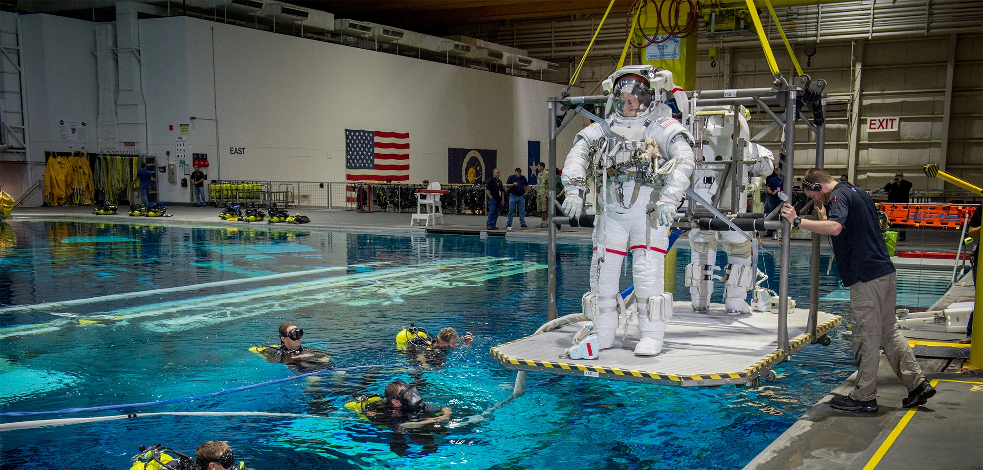 spacesuit pool training